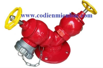 Trụ chữa cháy 2 cửa D65 ngoài nhà- BQP Việt Nam